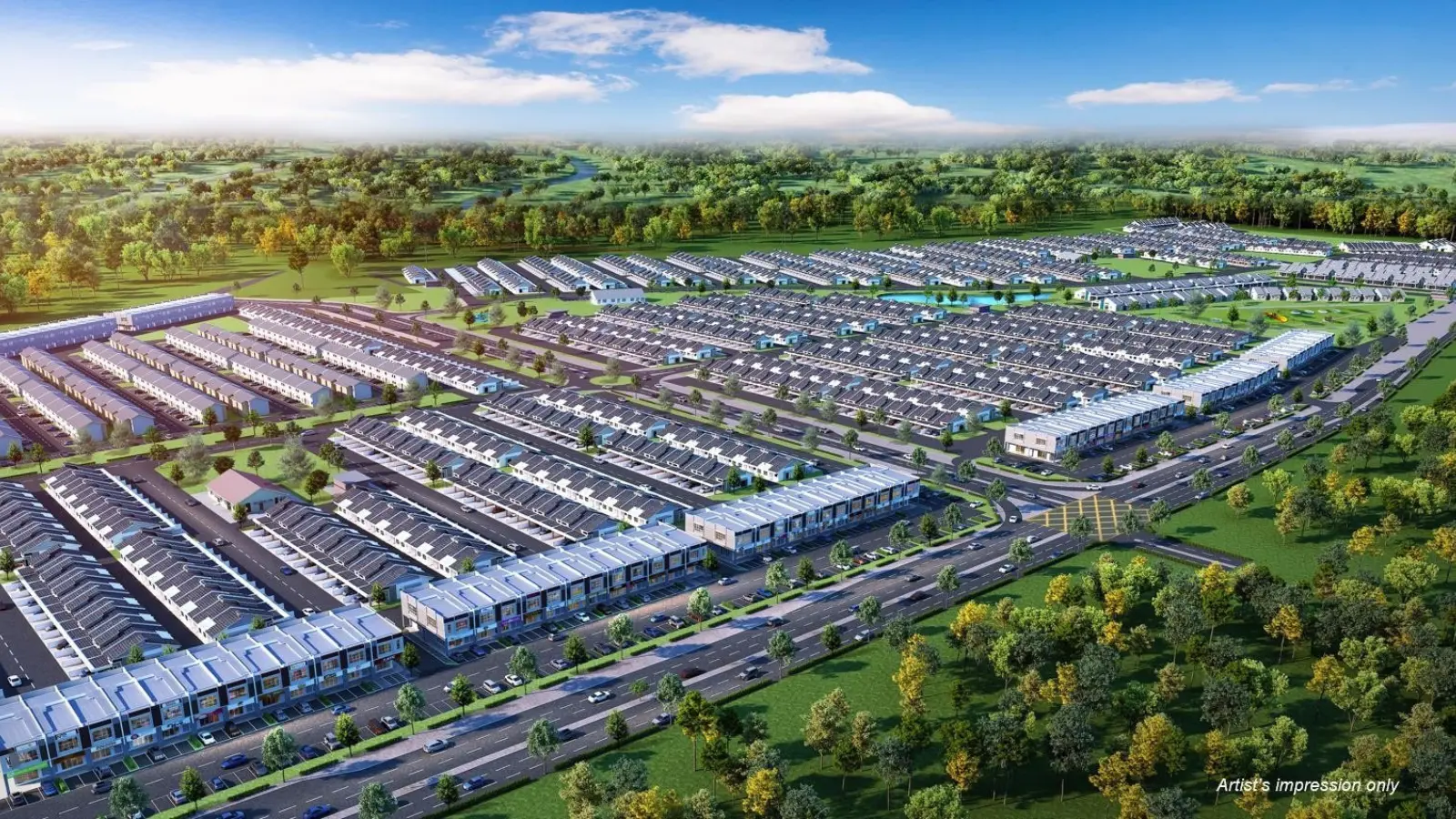 Aerial View Rumah di Ara Damai, Ara Kuda