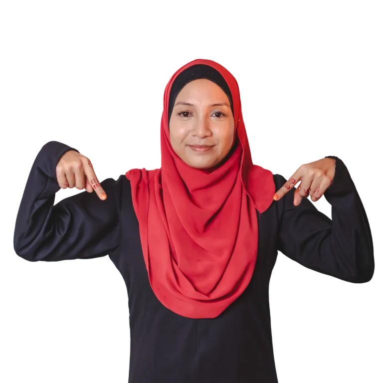 Anis Suhaila Pointing Down