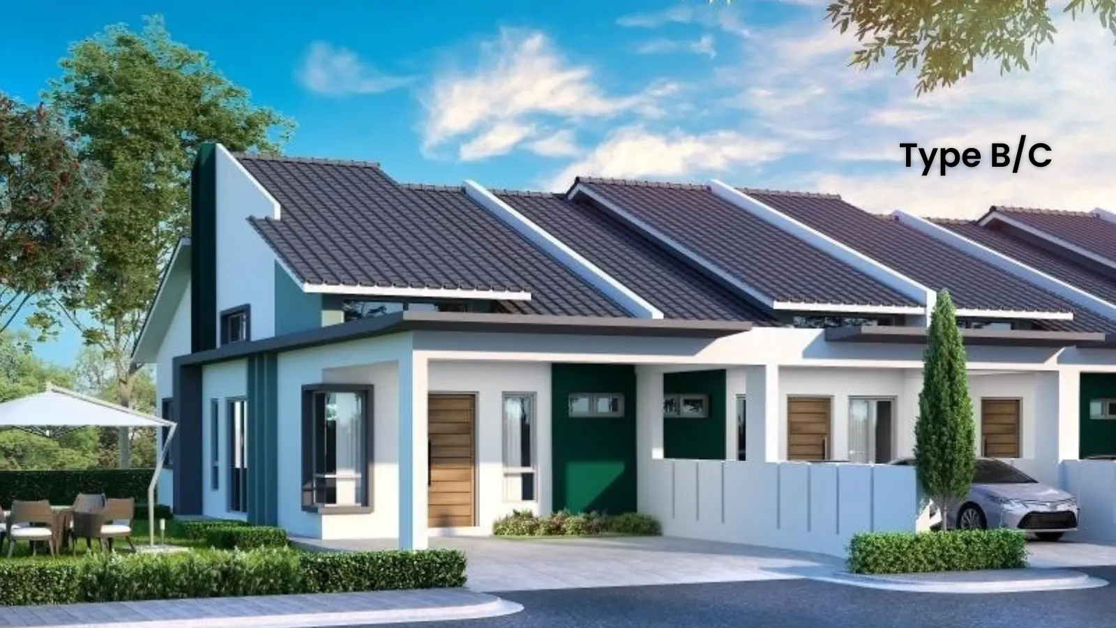 Impression Type B and C Rumah di Ara Damai, Ara Kuda